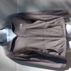 Medium Grey The North Face Zip Up Sweater Fleece Jacket